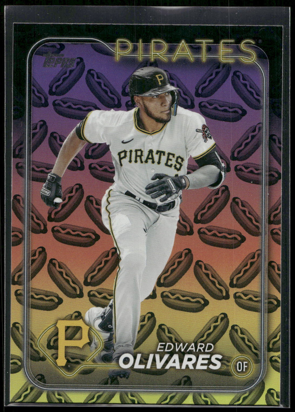 2024 Topps #527 Edward Olivares Holiday Hot Dogs