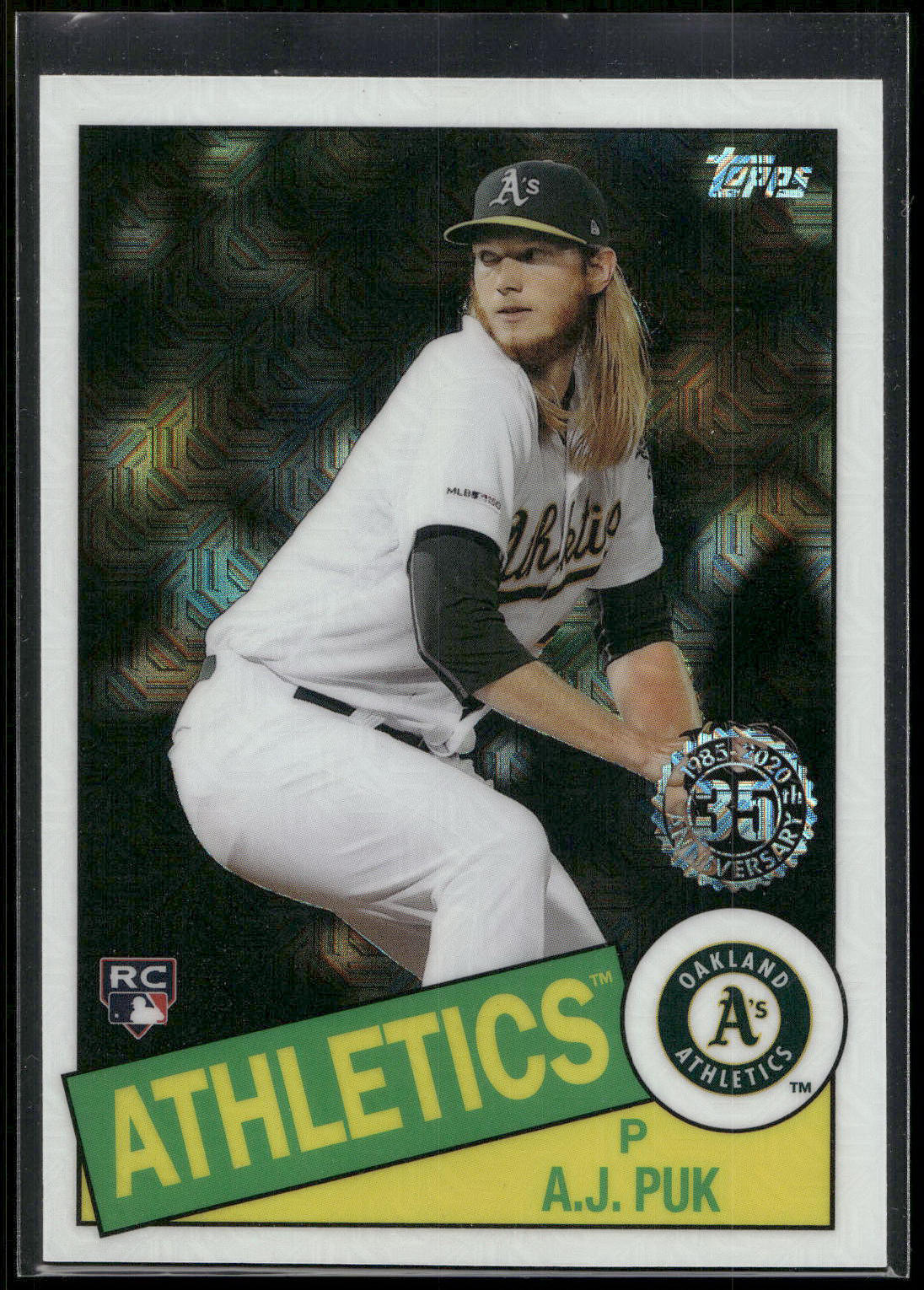 2020 Topps #85TC-29 A.J. Puk 1985 Topps Chrome Silver Pack Promotion (Series 2)