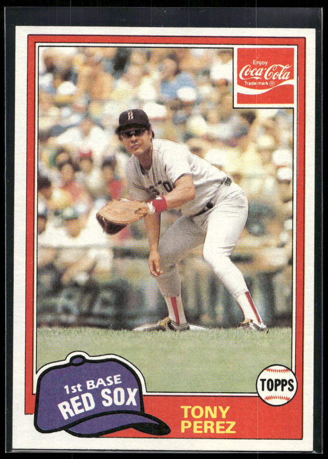1981 Topps Coca-Cola Boston Red Sox #8 Tony Perez