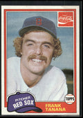 1981 Topps Coca-Cola Boston Red Sox #7 Frank Tanana