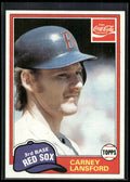 1981 Topps Coca-Cola Boston Red Sox #6 Carney Lansford