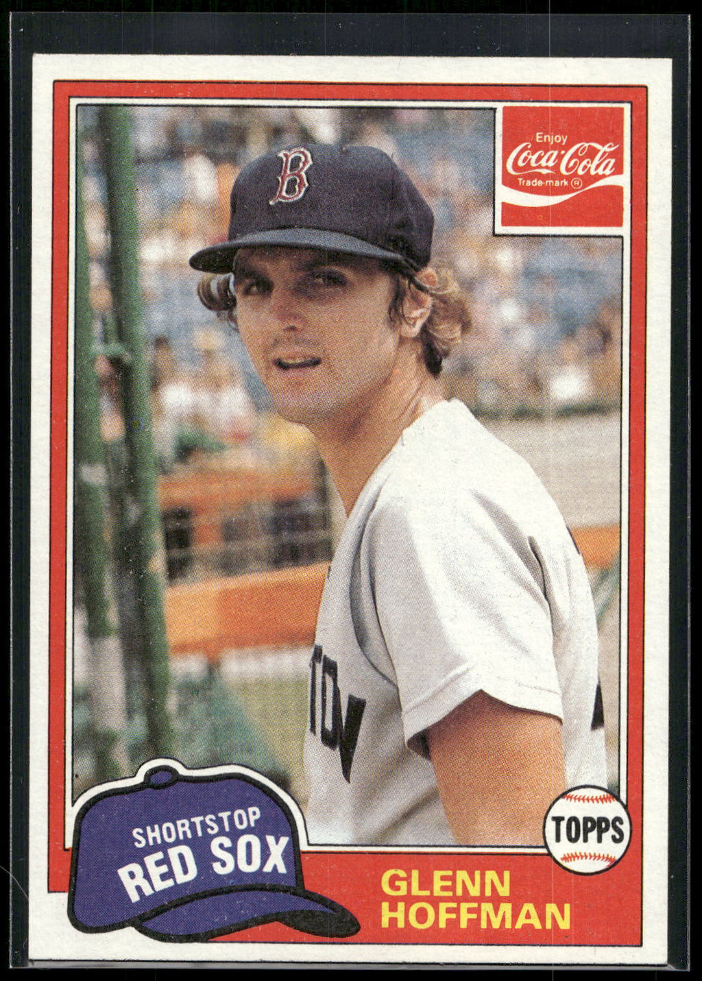 1981 Topps Coca-Cola Boston Red Sox #5 Glenn Hoffman