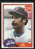 1981 Topps Coca-Cola Boston Red Sox Promo #2 Jim Rice