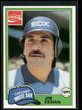 1981 Topps Coca-Cola Chicago White Sox #4 Jim Essian
