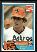 1981 Topps Coca-Cola Houston Astros #7 Terry Puhl