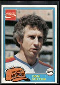 1981 Topps Coca-Cola Houston Astros #11 Don Sutton