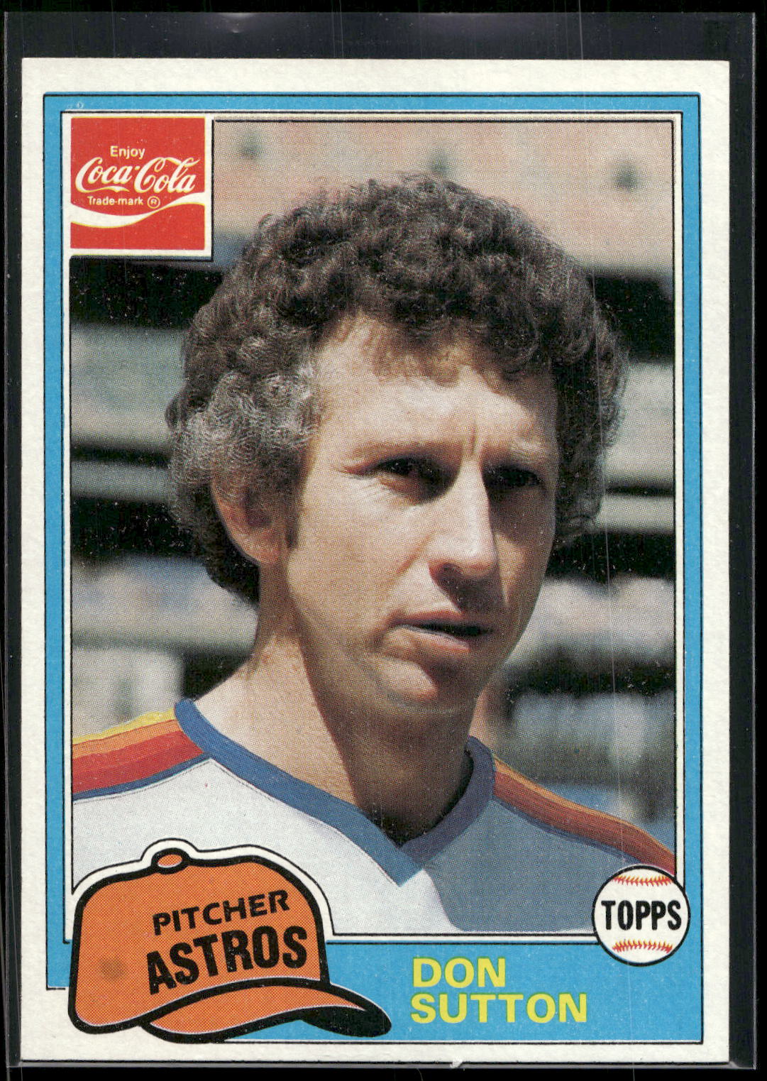 1981 Topps Coca-Cola Houston Astros #11 Don Sutton