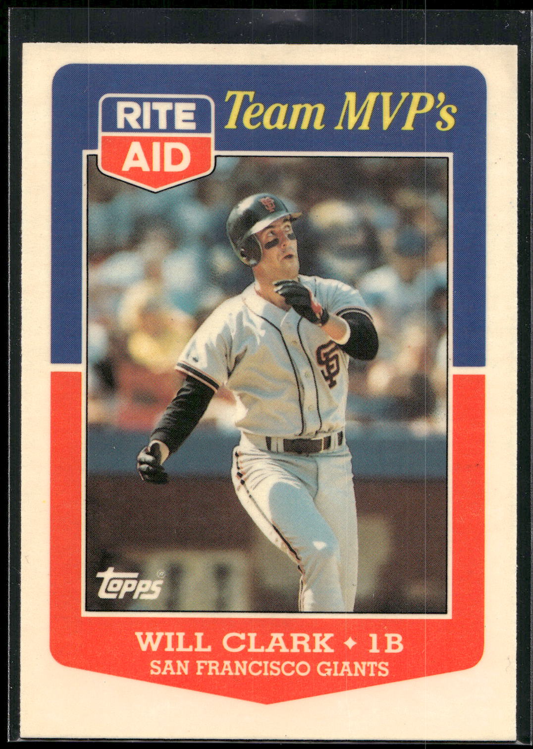 1988 Topps Rite-Aid Team MVP's #12 Will Clark