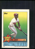 1989 Topps Stickers #47 Eric Davis Super Star Backs