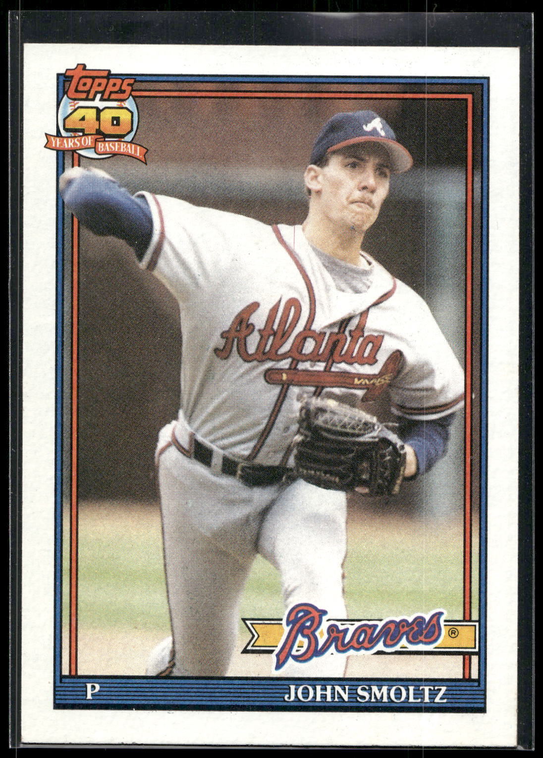 1991 Topps #157 John Smoltz
