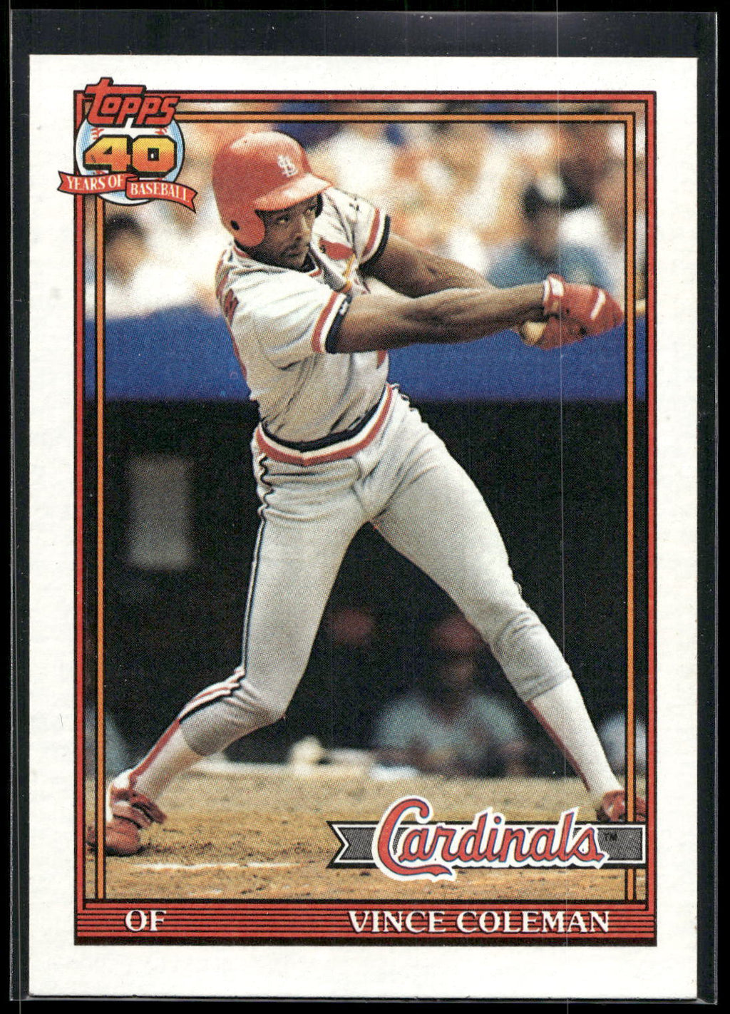 1991 Topps #160 Vince Coleman