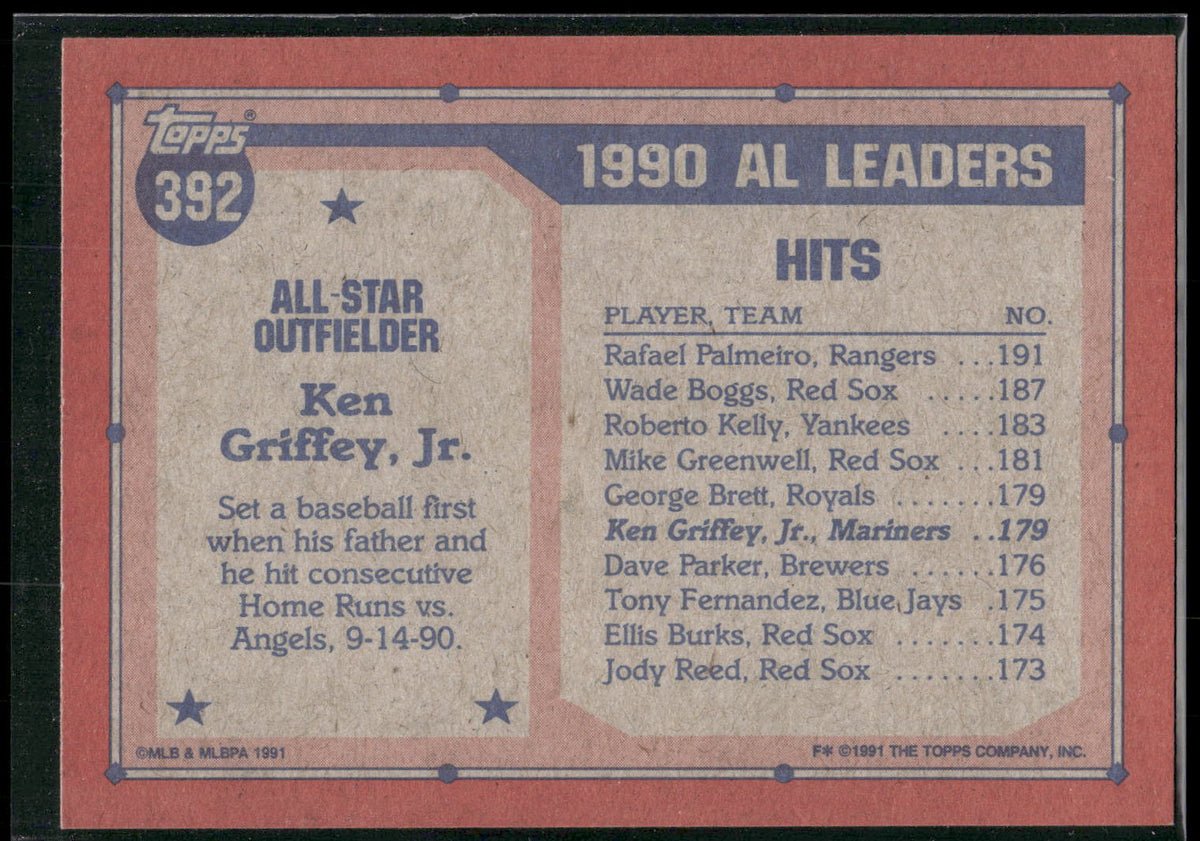 1991 Topps #392 Ken Griffey, Jr.