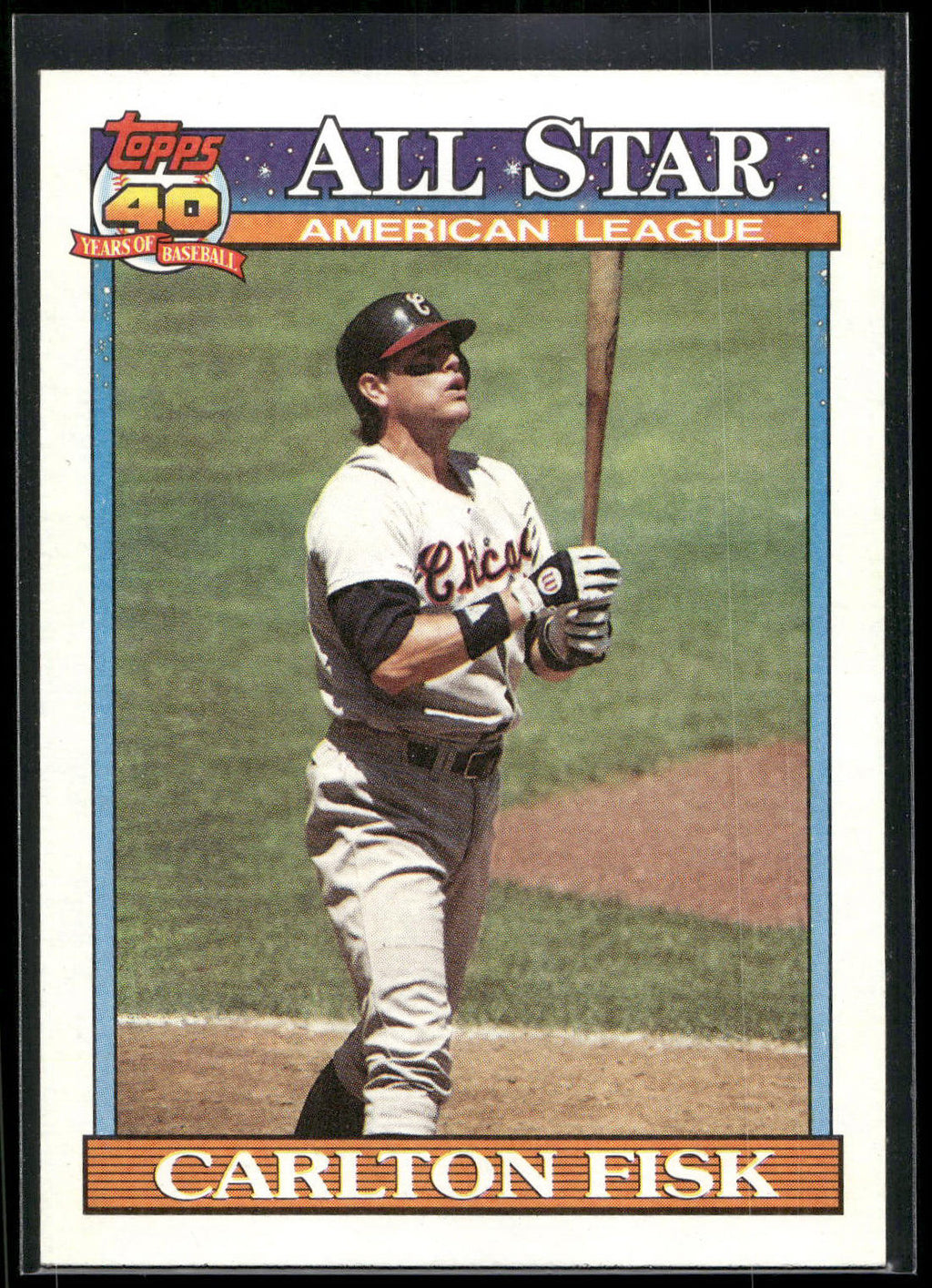 1991 Topps #393 Carlton Fisk