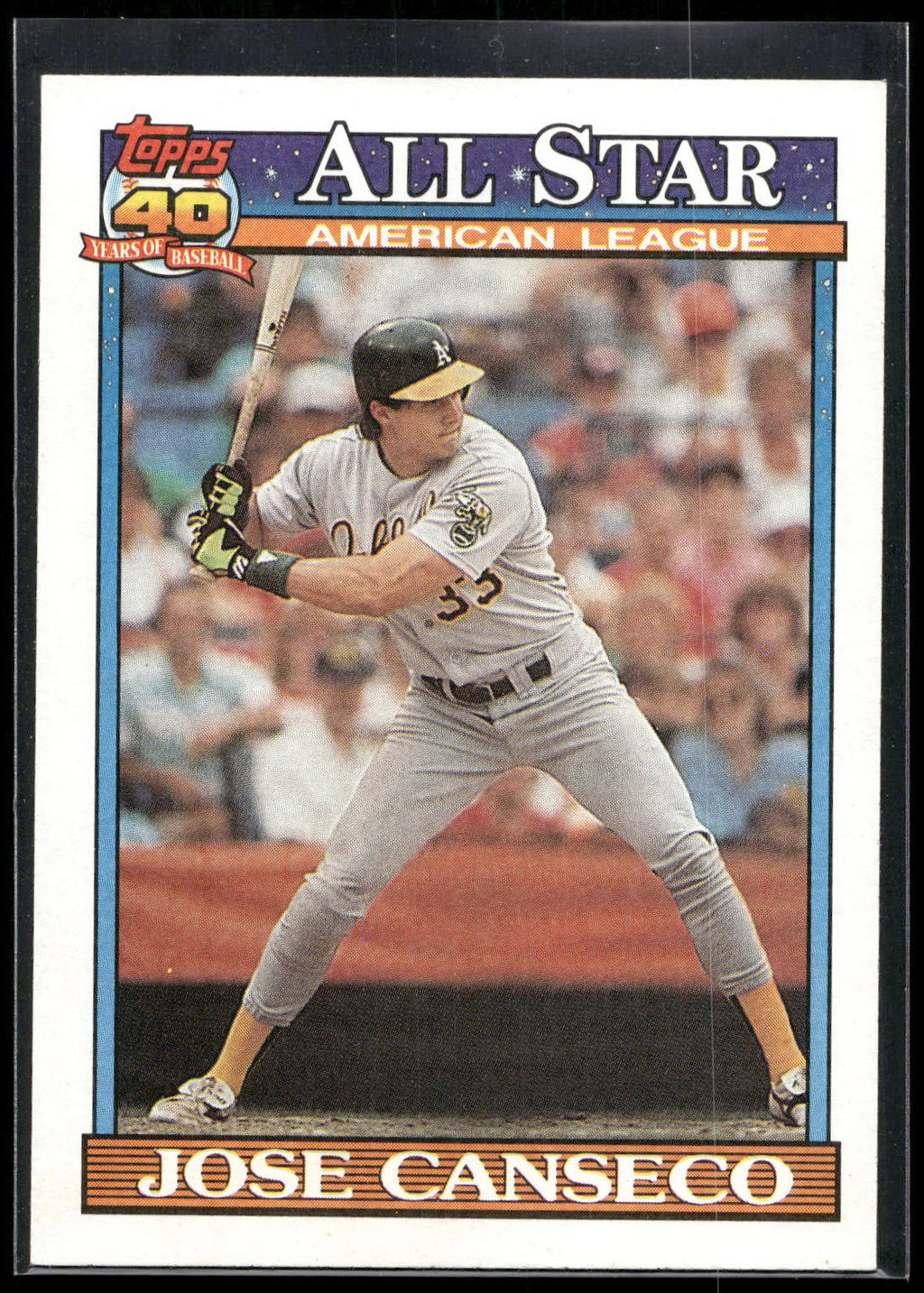 1991 Topps #390 Jose Canseco