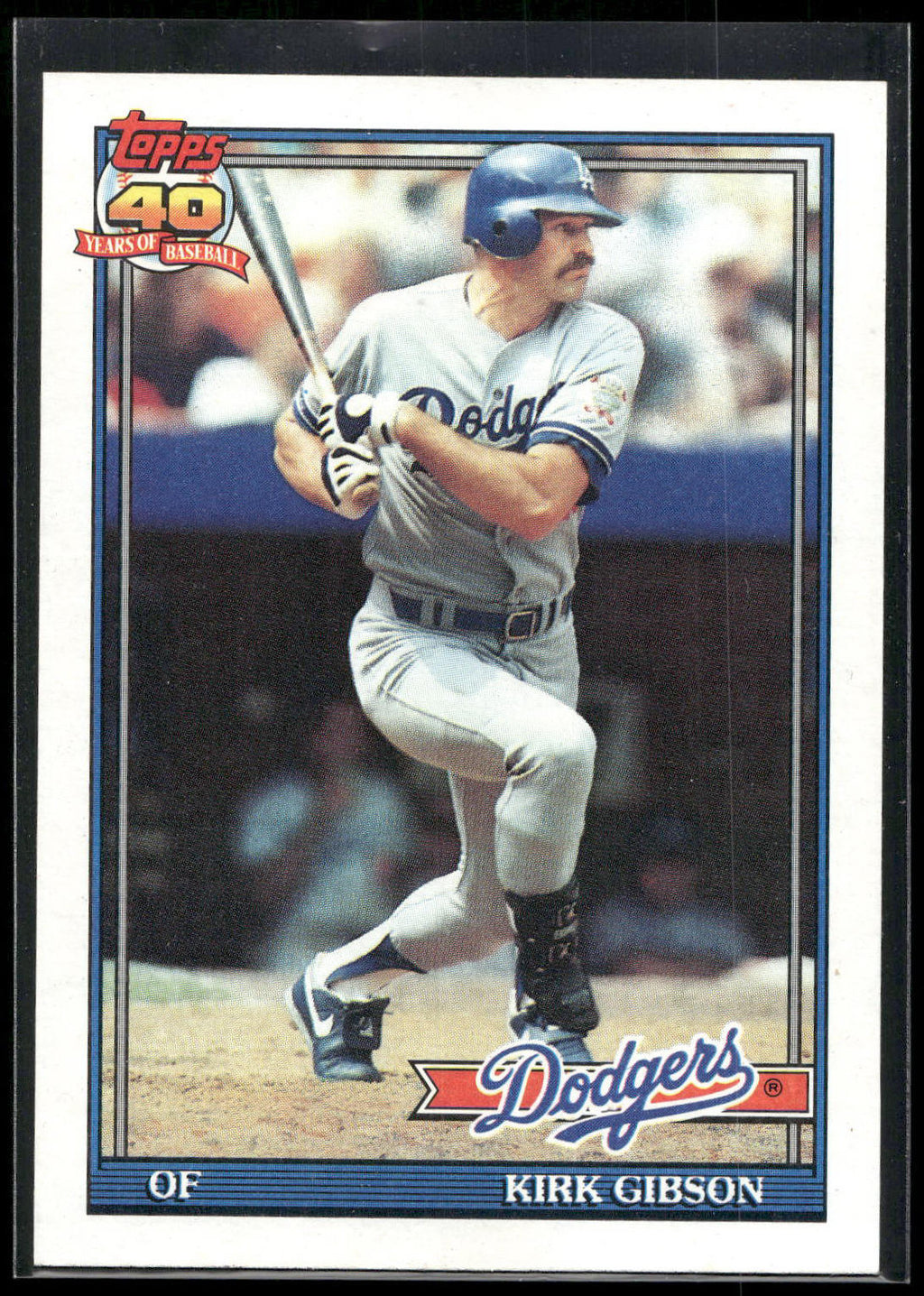1991 Topps #490 Kirk Gibson