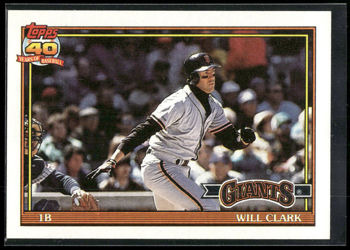 1991 Topps #500 Will Clark