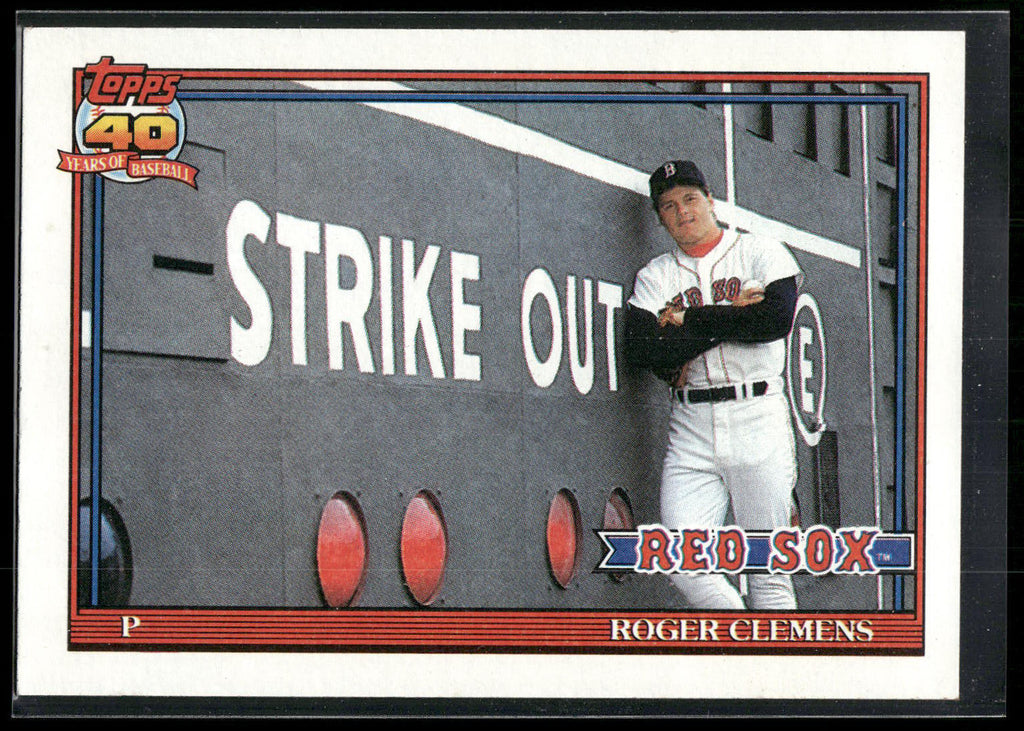 1991 Topps #530 Roger Clemens