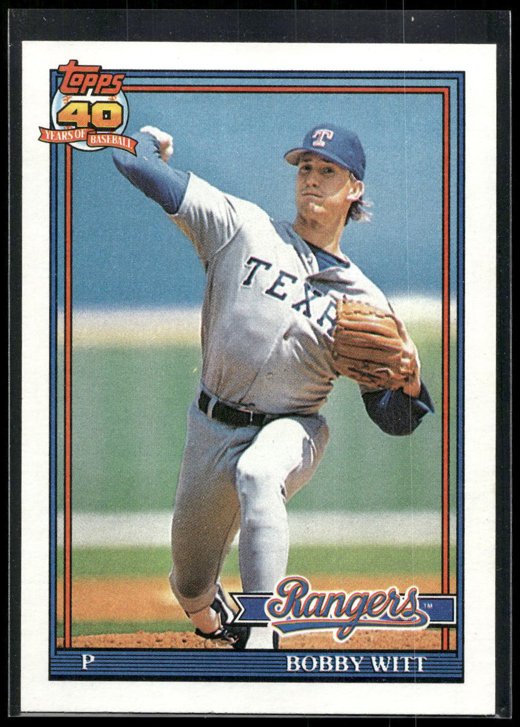 1991 Topps #27 Bobby Witt