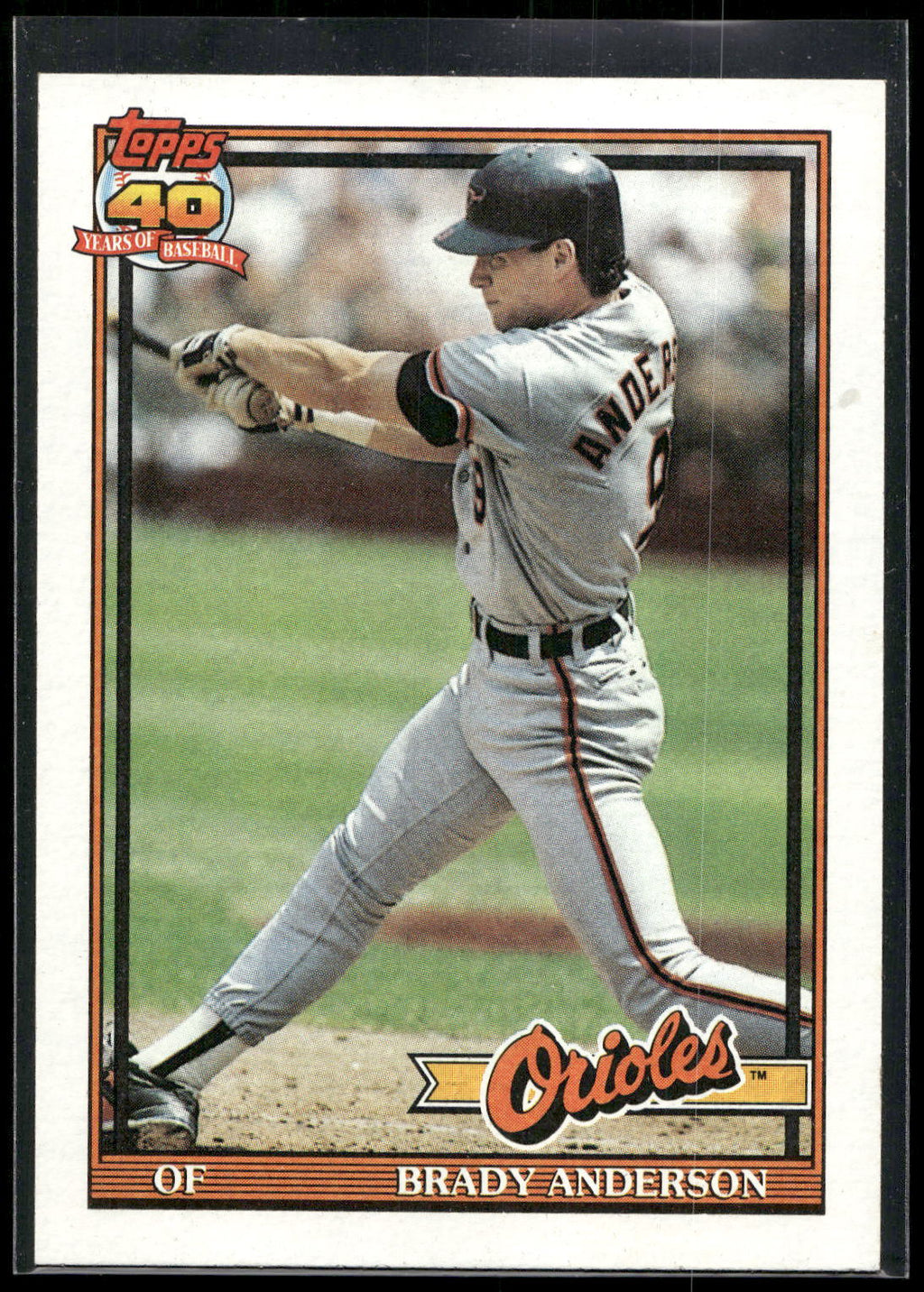 1991 Topps #97a Brady Anderson