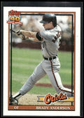1991 Topps #97a Brady Anderson