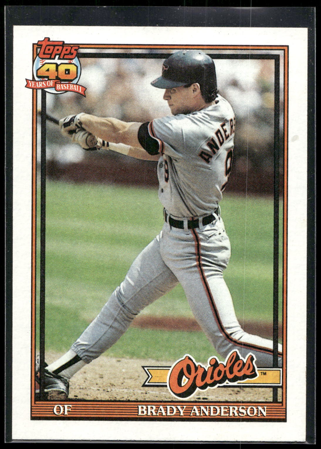 1991 Topps #97a Brady Anderson