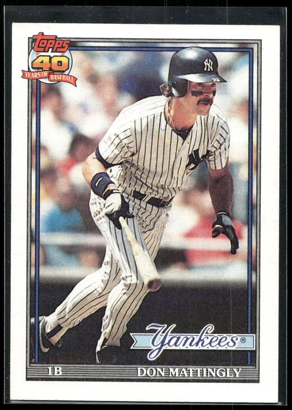 1991 Topps #100a Don Mattingly