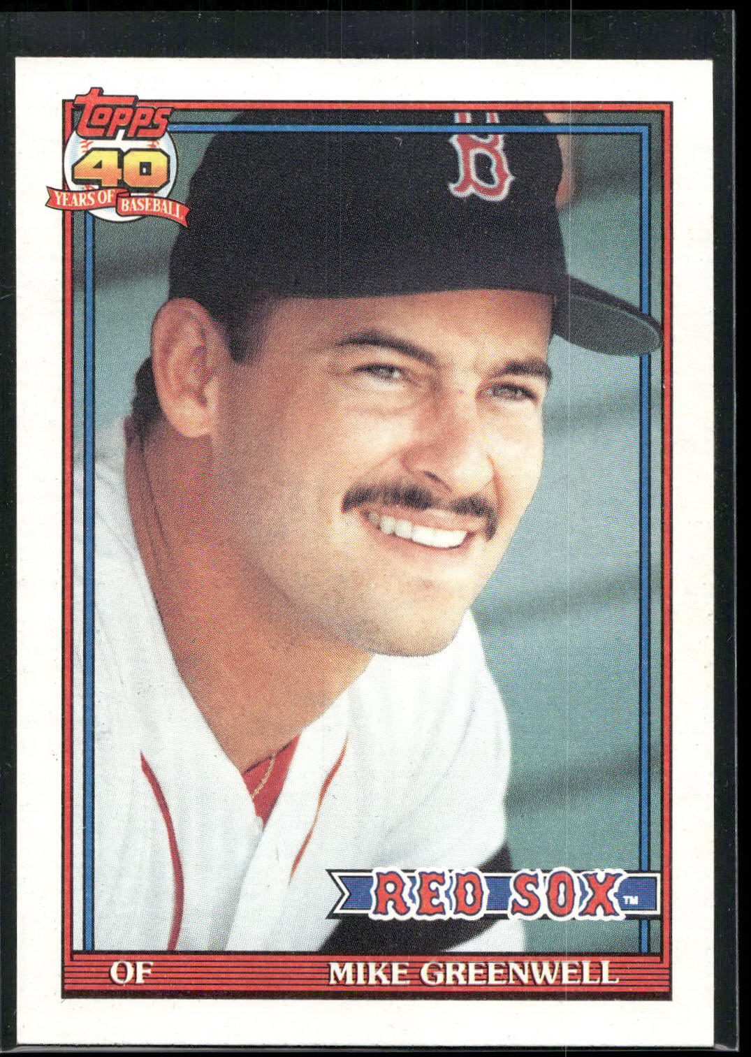 1991 Topps #792 Mike Greenwell