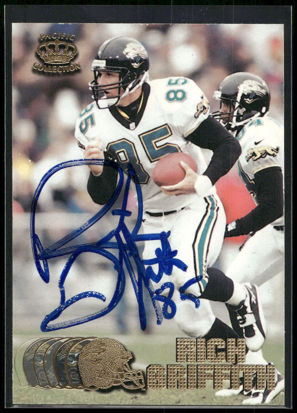 1997 Pacific Crown Collection #187 Rich Griffith - On Card Auto
