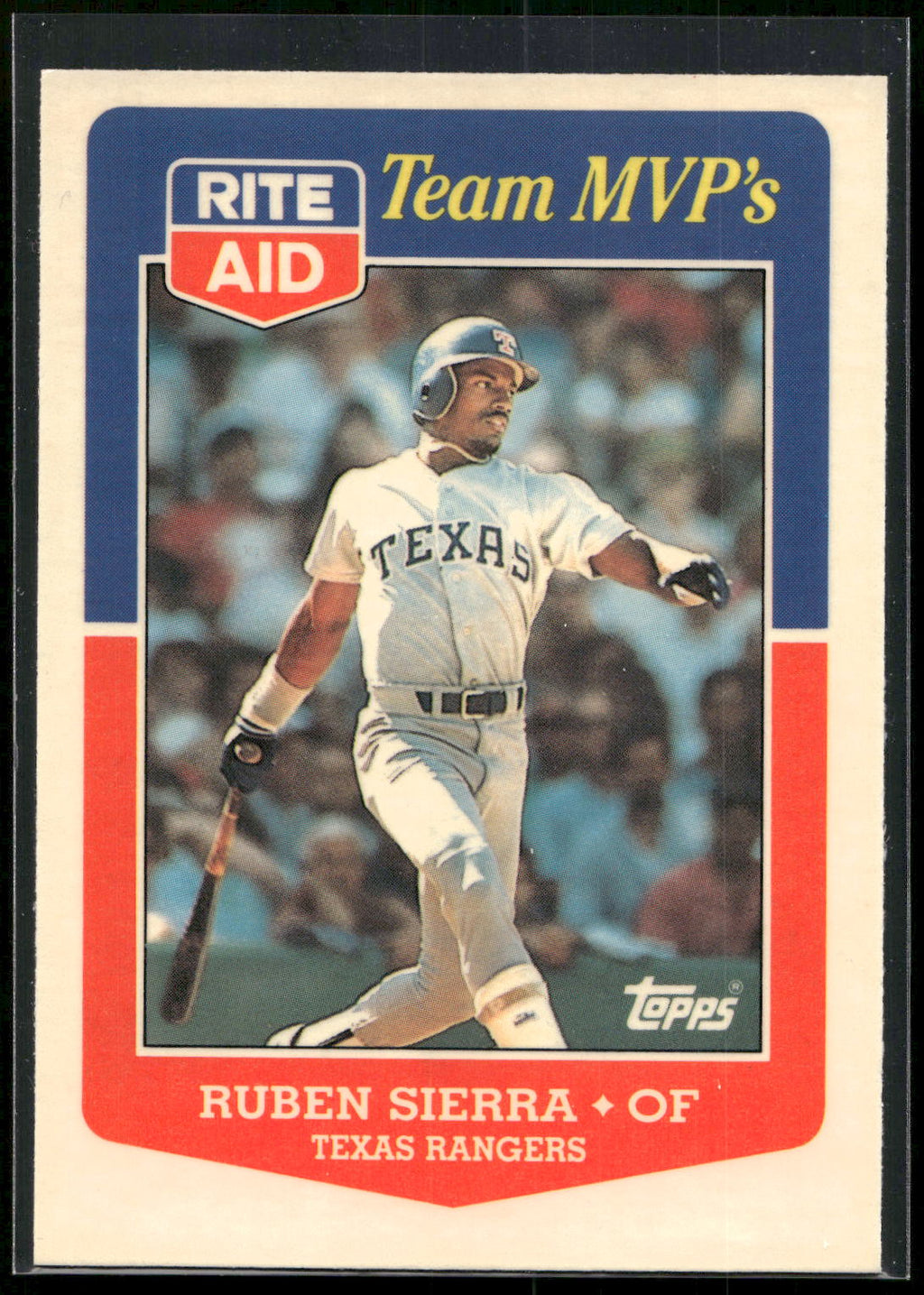 1988 Topps Rite-Aid Team MVP's #25 Ruben Sierra