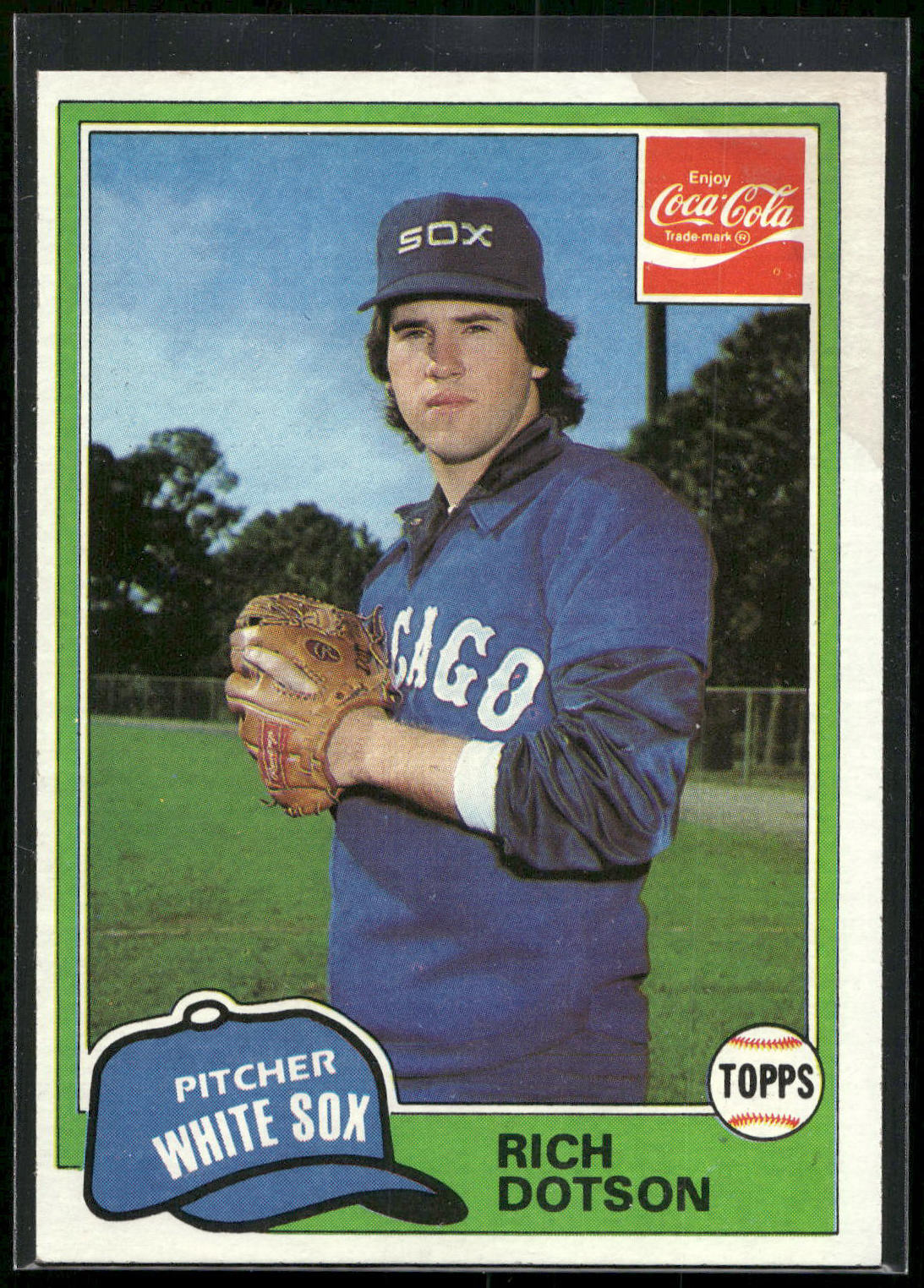 1981 Topps Coca-Cola Chicago White Sox #3 Richard Dotson