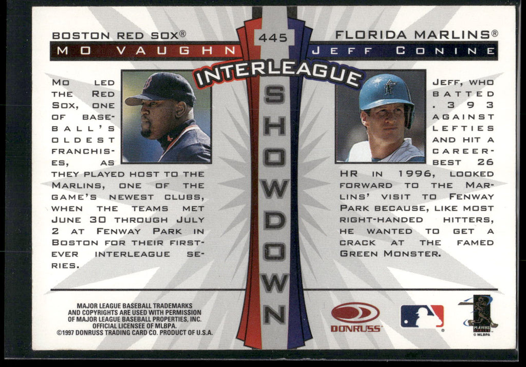 1997 Donruss #445 Mo Vaughn / Jeff Conine