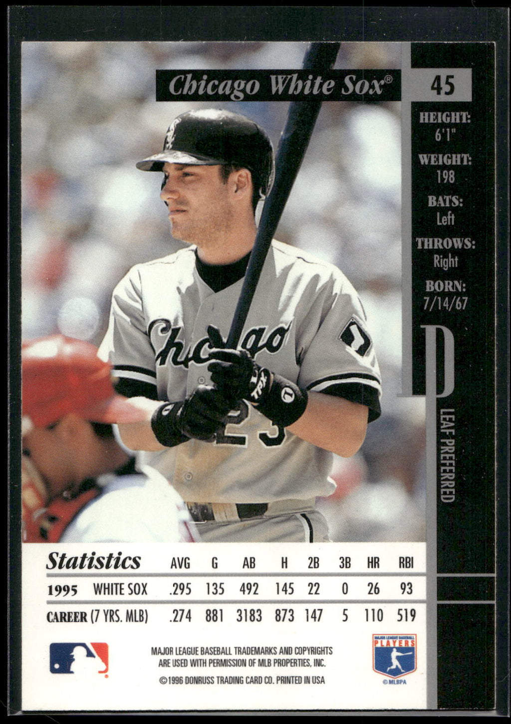 1996 Leaf Preferred #45 Robin Ventura