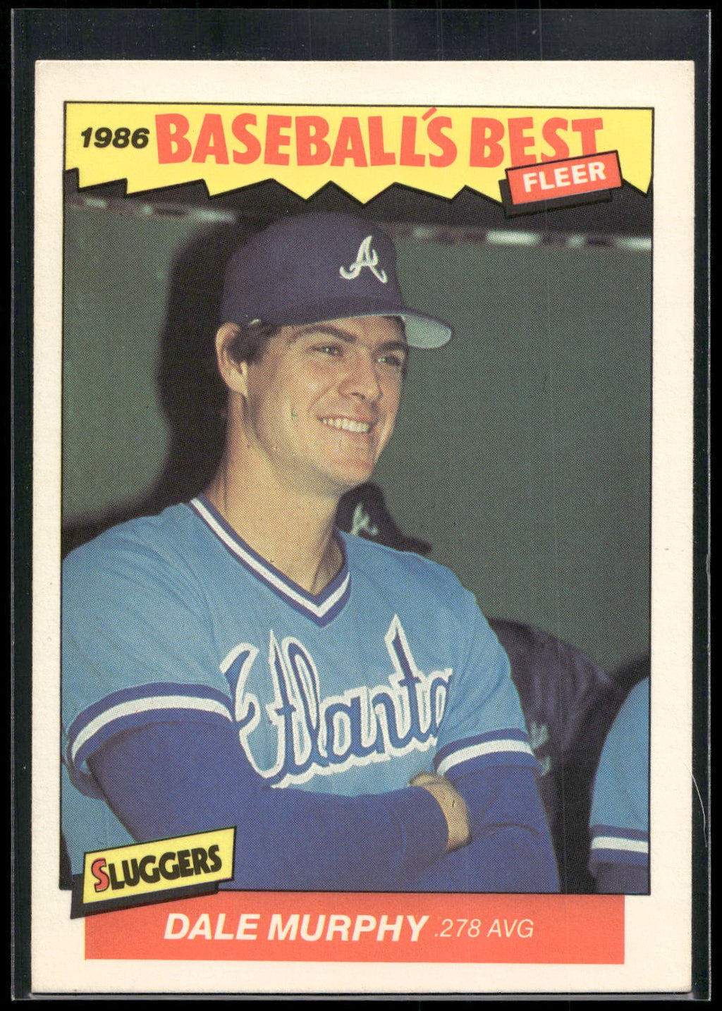 1986 Fleer Baseball's Best Sluggers vs. Pitchers #24 Dale Murphy
