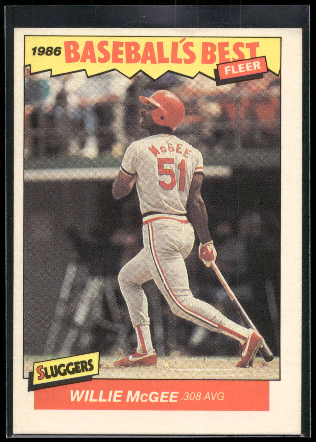1986 Fleer Baseball's Best Sluggers vs. Pitchers #22 Willie McGee