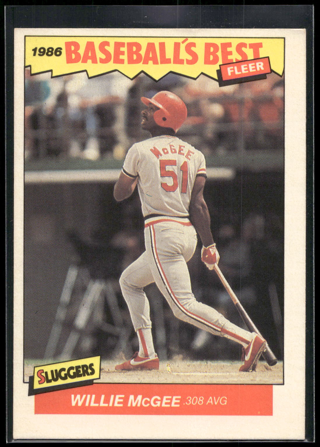1986 Fleer Baseball's Best Sluggers vs. Pitchers #22 Willie McGee