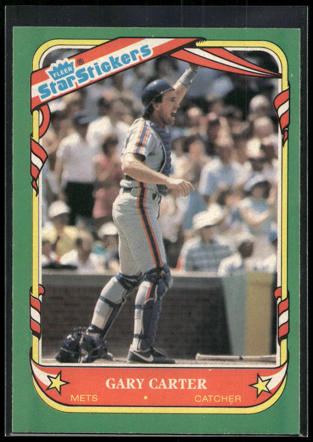 1987 Fleer Star Stickers #20 Gary Carter