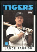 1986 Topps #740 Lance Parrish
