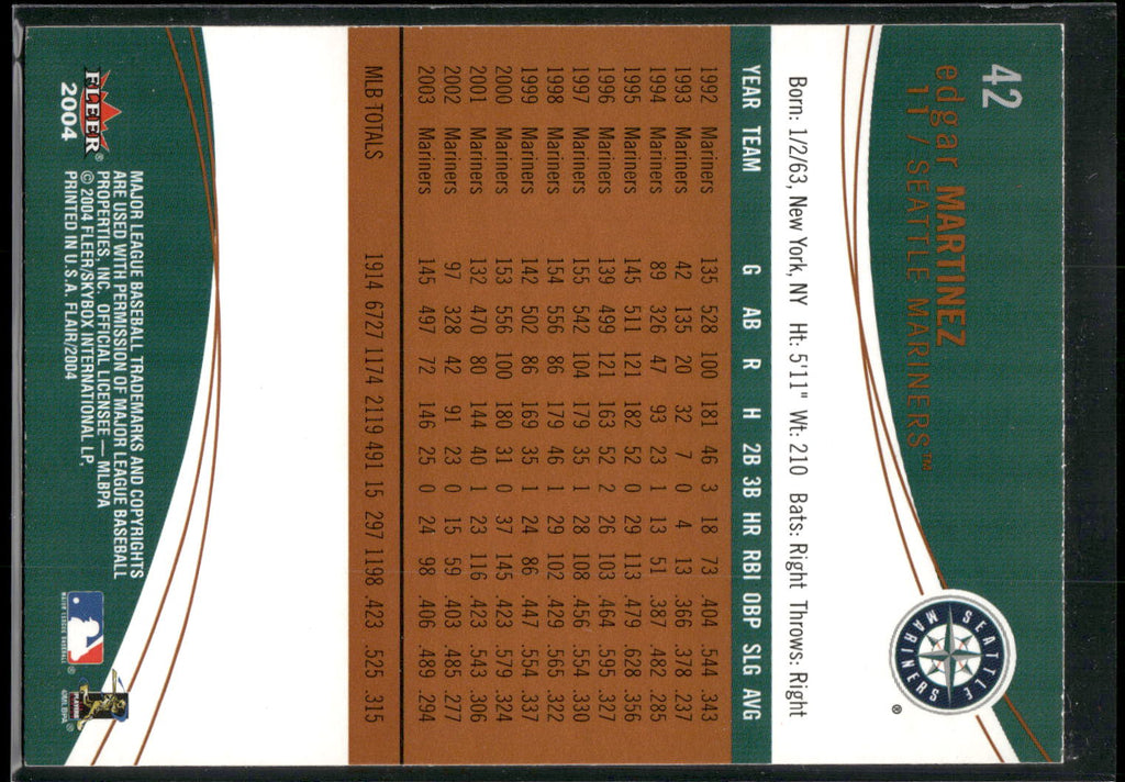 2004 Flair #42 Edgar Martinez
