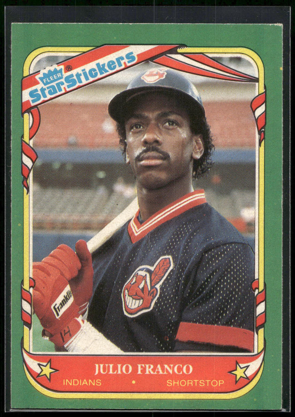 1987 Fleer Star Stickers #42 Julio Franco