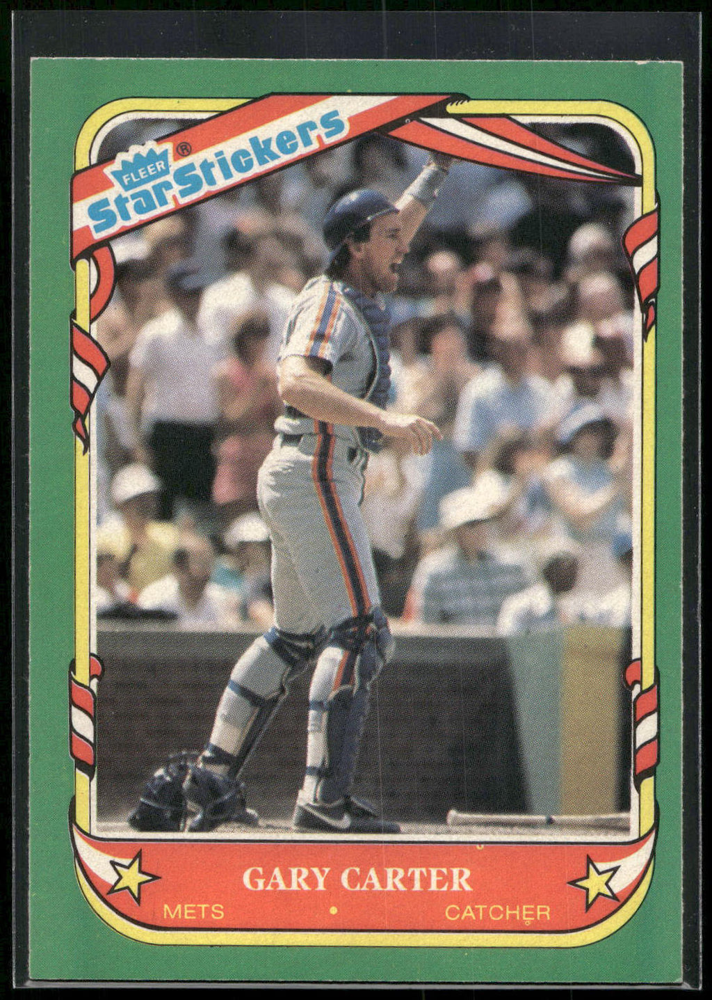 1987 Fleer Star Stickers #20 Gary Carter