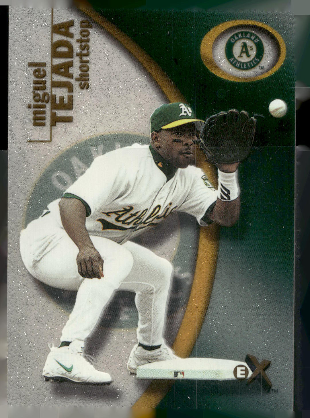 2001 Fleer E-X #70 Miguel Tejada
