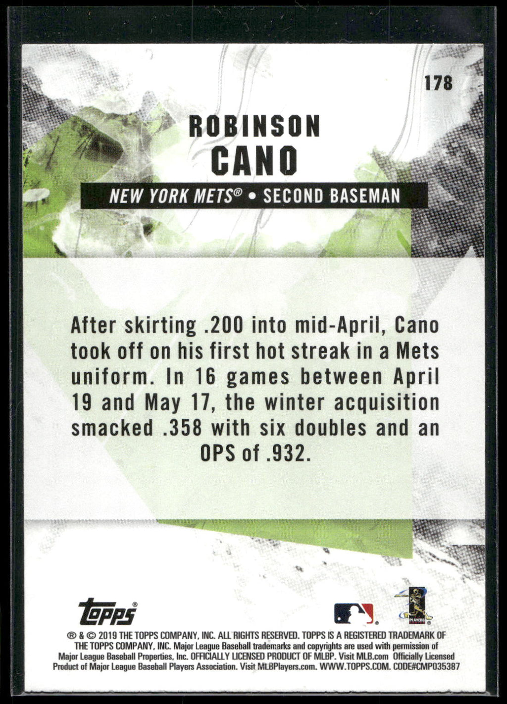 2019 Topps Fire #178 Robinson Cano