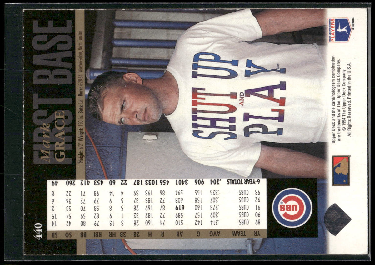 1994 Upper Deck #440 Mark Grace Electric Diamond