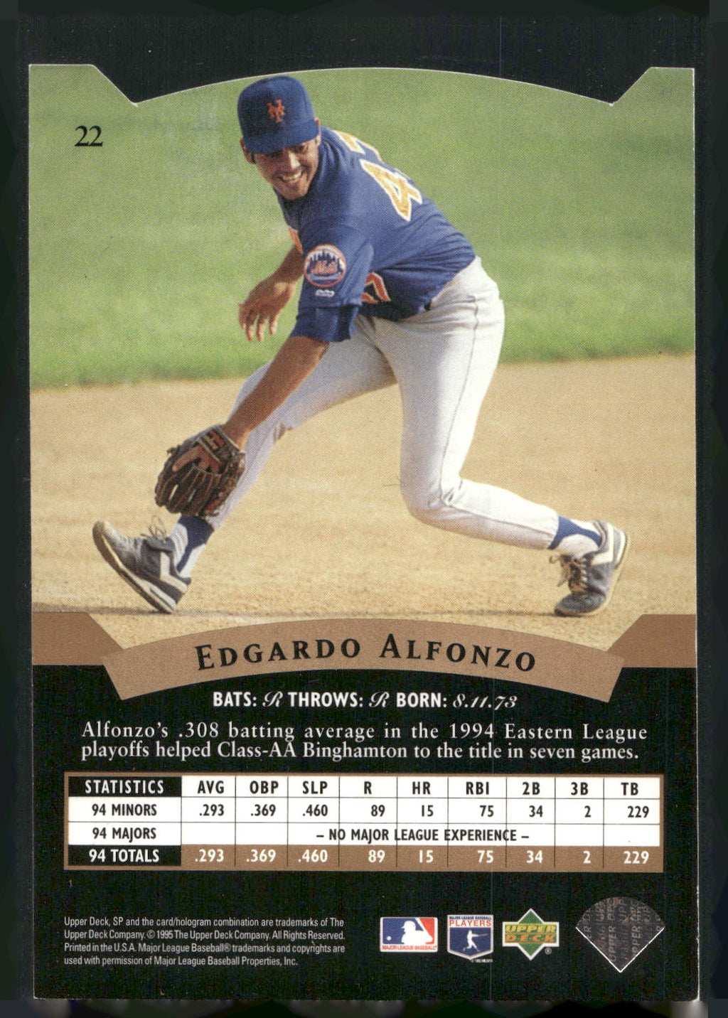 1995 SP #22 Edgardo Alfonzo