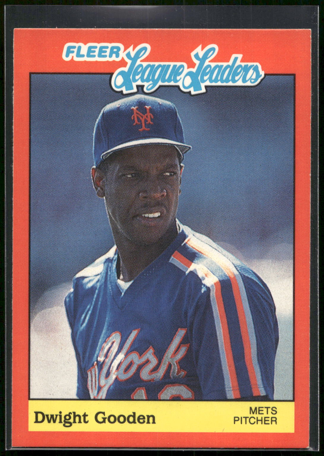 1989 Fleer League Leaders #16 Dwight Gooden