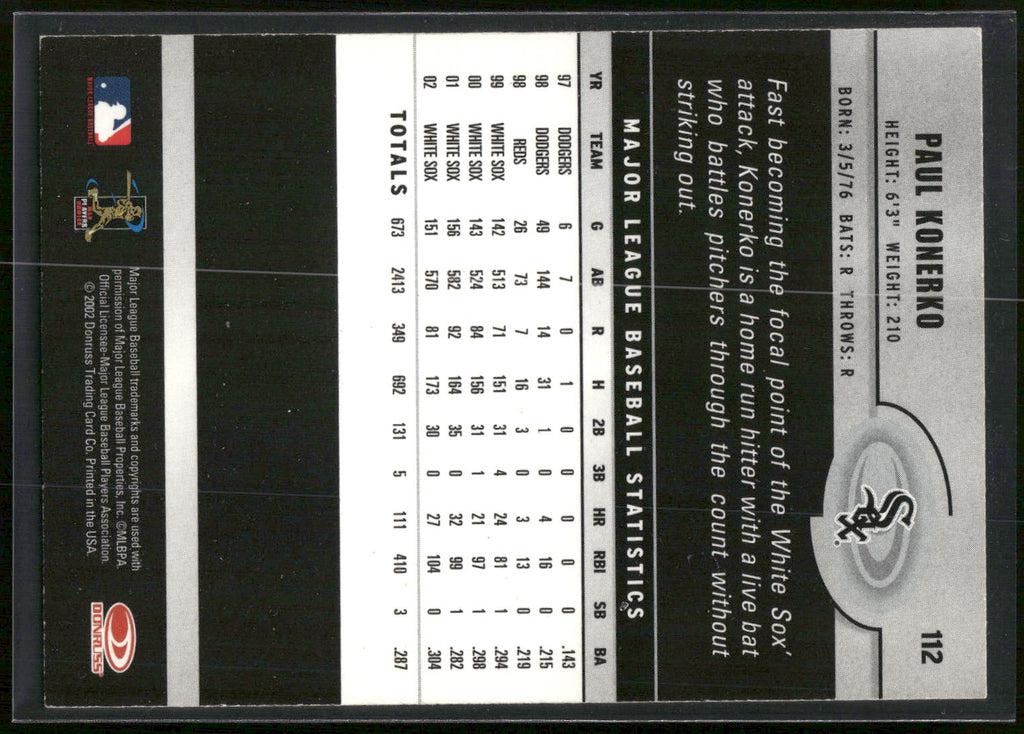 2003 Donruss #112 Paul Konerko