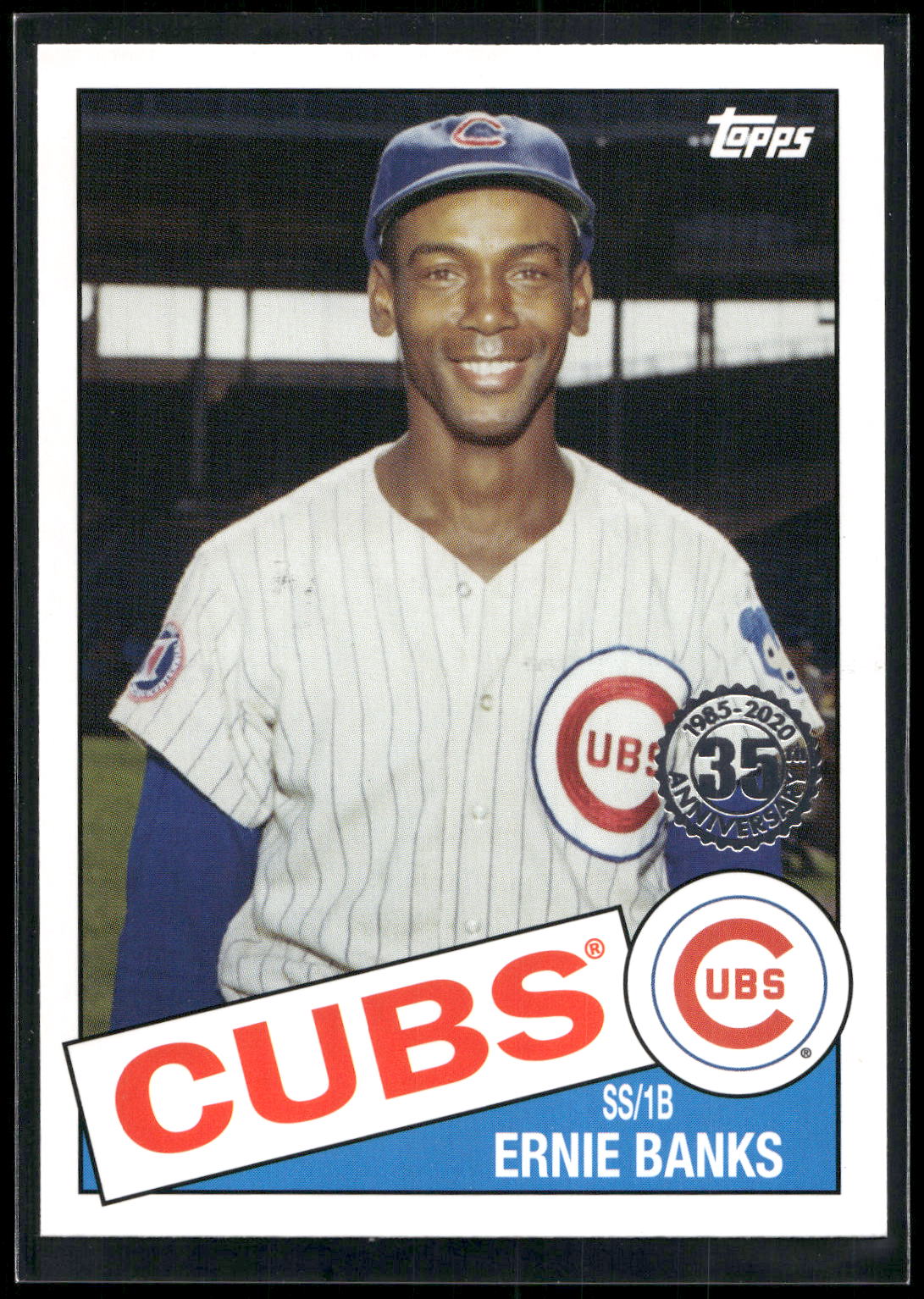 2020 Topps Update #85TB-11 Ernie Banks 1985 Topps Baseball 35th Anniversary
