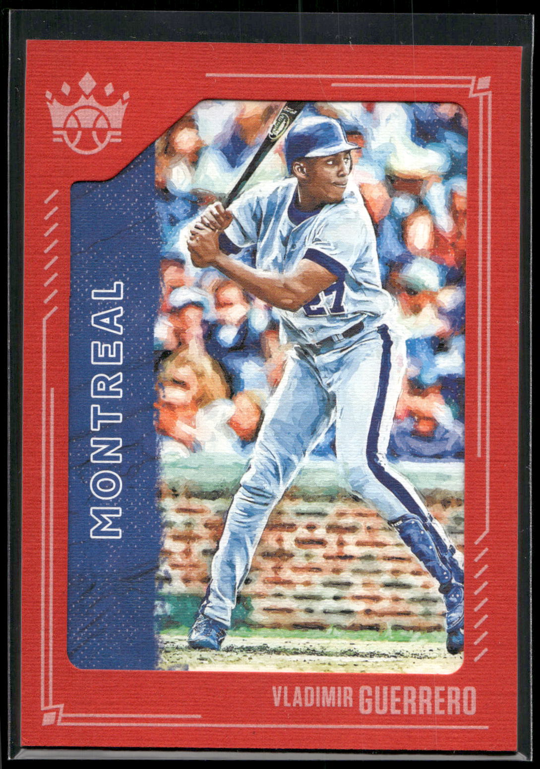 2021 Panini Diamond Kings #29 Vladimir Guerrero Framed Red