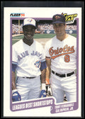 1990 Fleer #634 Leagues Best Shortstops (Tony Fernandez / Cal Ripken, Jr.)