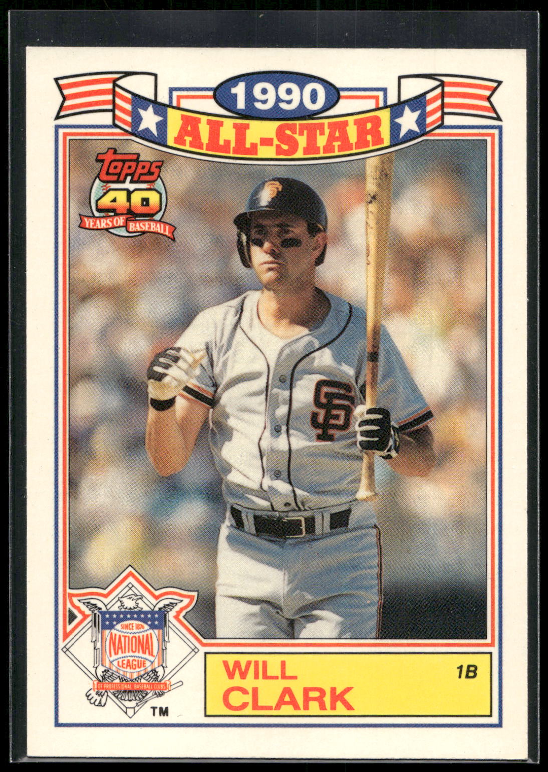 1991 Topps #13 Will Clark Glossy All-Stars